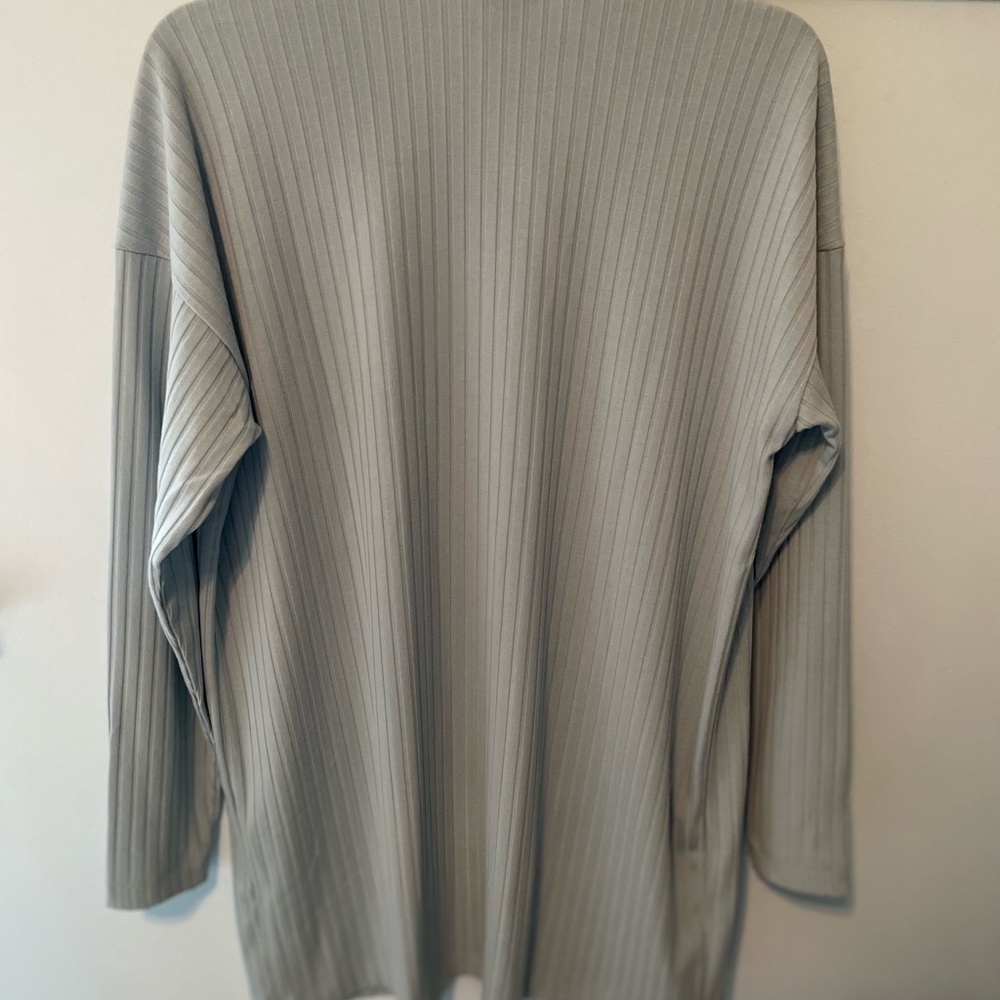 ANN TAYLOR Long Ribbed Open Cardigan - Picture 4 of 8